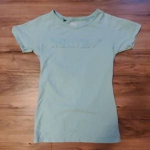 Baby blue gymshark shirt